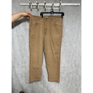 Tyndale FR Pants Men 38 X32 Beige Work Canvas Flame‎ Resistant 14 CAL CAT 2 USA